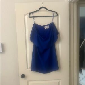 Charles Henry Strapless Dress in Royal. Worn once. Smoke free pet free home.